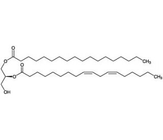 1-Stearoyl-2-linoleoyl-sn-glycerol (CAS 34487-26-8) - chemical structure image