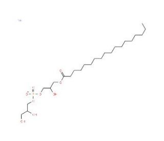1-Stearoyl-sn-glycero-3-phospho-sn-1-glycerol sodium salt - chemical structure image