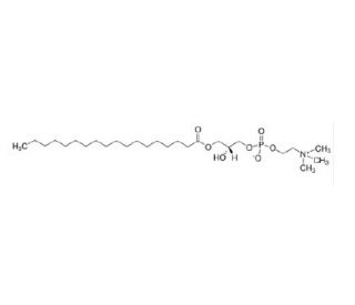 1-Stearoyl-sn-glycero-3-phosphocholine (CAS 19420-57-6) - chemical structure image