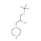 1-tert-Butoxy-3-piperazin-1-yl-propan-2-ol - chemical structure image