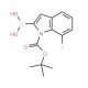 1-(tert-Butoxycarbonyl)-7-fluoro-1H-indole-2-boronic acid (CAS 1000068-65-4) - chemical structure image