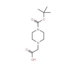 [1-(tert-Butoxycarbonyl)piperazin-4-yl]acetic acid (CAS 156478-71-6) - chemical structure image