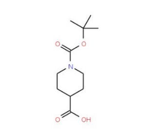 1-(tert-butoxycarbonyl)piperidine-4-carboxylic acid (CAS 174316-71-3) - chemical structure image