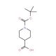 1-(tert-butoxycarbonyl)piperidine-4-carboxylic acid (CAS 174316-71-3) - chemical structure image