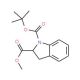 1-tert-Butyl-2-methylindoline-1,2-dicarboxylate (CAS 186704-03-0) - chemical structure image