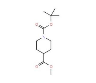 1-(tert-Butyl) 4-methyl piperidine-1,4-dicarboxylate (CAS 124443-68-1) - chemical structure image