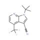 1-(tert-Butyl)-4-(trifluoromethyl)-1H-pyrrolo[2,3-b]pyridine-3-carbonitrile - chemical structure image