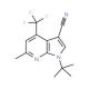 1-(tert-Butyl)-6-methyl-4-(trifluoromethyl)-1H-pyrrolo[2,3-b]pyridine-3-carbonitrile - chemical structure image