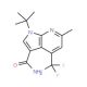 1-(tert-Butyl)-6-methyl-4-(trifluoromethyl)-1H-pyrrolo[2,3-b]pyridine-3-carboxamide - chemical structure image