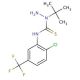 1-tert-butyl-N-[2-chloro-5-(trifluoromethyl)phenyl]hydrazinecarbothioamide - chemical structure image