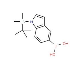 1-(tert-Butyldimethylsilyl)-1H-indol-5-ylboronic acid (CAS 913835-68-4) - chemical structure image