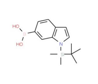 1-(tert-Butyldimethylsilyl)-1H-indol-6-ylboronic acid (CAS 913835-60-6) - chemical structure image