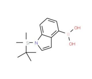 1-(tert-Butyldimethylsilyl)-1H-indole-4-boronic acid (CAS 351457-64-2) - chemical structure image