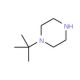 1-tert-butylpiperazine (CAS 38216-72-7) - chemical structure image