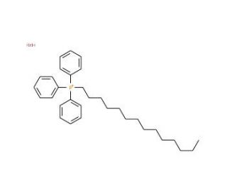 (1-Tetradecyl)triphenylphosphonium bromide (CAS 25791-20-2) - chemical structure image