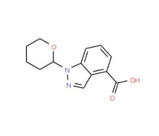 1-(Tetrahydro-2H-pyran-2-yl)-1H-indazole-4-carboxylic acid - chemical structure image