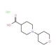 1-(Tetrahydro-2H-pyran-4-yl)piperidine-4-carboxylic acid hydrochloride - chemical structure image