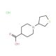 1-(Tetrahydro-3-thienyl)piperidine-4-carboxylic acid hydrochloride - chemical structure image