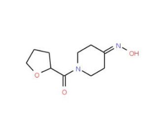 1-(tetrahydrofuran-2-ylcarbonyl)piperidin-4-one oxime - chemical structure image