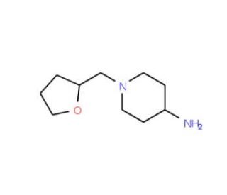 1-(tetrahydrofuran-2-ylmethyl)piperidin-4-amine (CAS 108282-26-4) - chemical structure image
