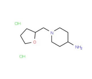 1-(Tetrahydrofuran-2-ylmethyl)piperidin-4-amine dihydrochloride - chemical structure image