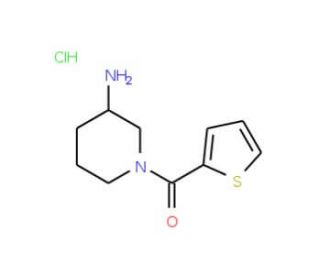 1-(Thien-2-ylcarbonyl)piperidin-3-amine hydrochloride - chemical structure image