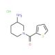 1-(Thien-2-ylcarbonyl)piperidin-3-amine hydrochloride - chemical structure image