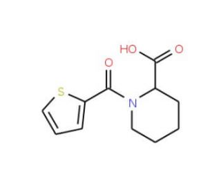 1-(thien-2-ylcarbonyl)piperidine-2-carboxylic acid - chemical structure image