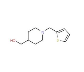 [1-(Thien-2-ylmethyl)piperidin-4-yl]methanol (CAS 926921-81-5) - chemical structure image