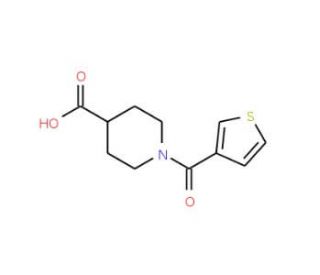1-(thien-3-ylcarbonyl)piperidine-4-carboxylic acid - chemical structure image