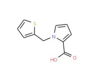 1-(thiophen-2-ylmethyl)-1H-pyrrole-2-carboxylic acid - chemical structure image