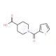 1-(Thiophene-2-carbonyl)-piperidine-4-carboxylic acid (CAS 147636-34-8) - chemical structure image