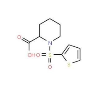 1-(thiophene-2-sulfonyl)piperidine-2-carboxylic acid - chemical structure image