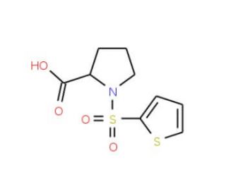 1-(Thiophene-2-sulfonyl)-pyrrolidine-2-carboxylic acid - chemical structure image