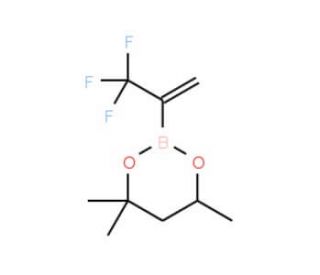 1-(Trifluoromethyl)vinylboronic acid hexylene glycol ester (CAS 1011460-68-6) - chemical structure image