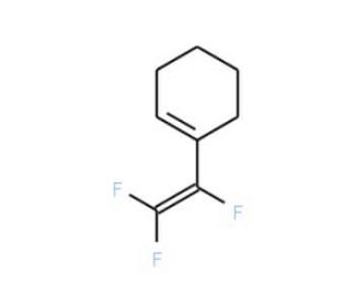 1-(Trifluorovinyl)cyclohex-1-ene (CAS 243863-42-5) - chemical structure image
