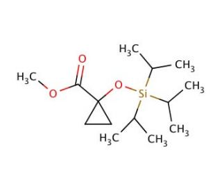 1-(Triisopropylsilyloxy)cyclopropylcarboxylic Acid Methyl Ester - chemical structure image