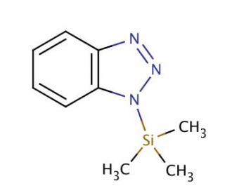 1-(Trimethylsilyl)-1H-benzotriazole (CAS 43183-36-4) - chemical structure image