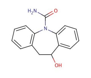 10,11-Dihydro-10-hydroxy carbamazepine (CAS 29331-92-8) - chemical structure image