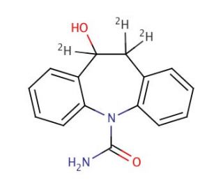 10,11-Dihydro-10-hydroxycarbazepine-d3 (CAS 1189917-36-9) - chemical structure image