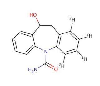 10,11-Dihydro-10-hydroxycarbazepine-D4 (Major) (CAS 1020719-39-4) - chemical structure image