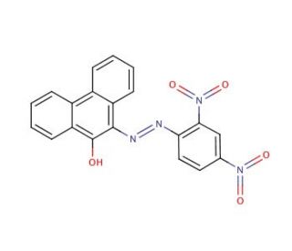 10-(2&prime;,4&prime;-Dinitrophenylazo)-9-phenanthrol (CAS 54261-71-1) - chemical structure image