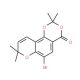 10-Bromo-2,2,6,6-tetramethyl-2H-1,5,7-trioxa-phenanthren-8-one (CAS 531501-42-5) - chemical structure image