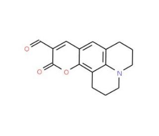 10-Oxo-2,3,5,6-tetrahydro-1H,4H,10H-11-oxa-3a-aza-benzo[de]anthracene-9-carbaldehyde - chemical structure image