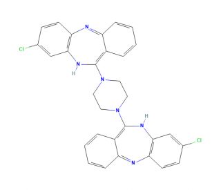 11,11&prime;-(Piperazine-1,4-diyl)-bis-8-chloro-5H-dibenze[b,e][1,4]-diazepine (CAS 263366-81-0) - chemical structure image