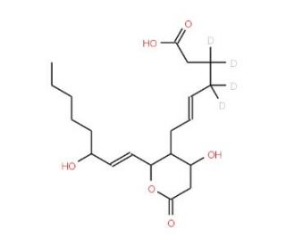11-dehydro Thromboxane B2-d4 (CAS 1240398-15-5) - chemical structure image