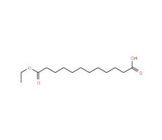 11-Ethoxycarbonyldodecanoic Acid (CAS 66003-63-2) - chemical structure image