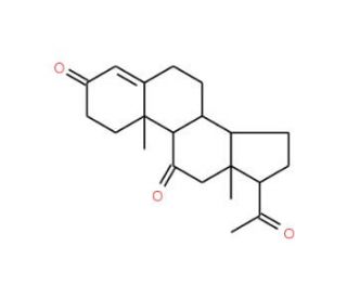 11-Ketoprogesterone (CAS 516-15-4) - chemical structure image