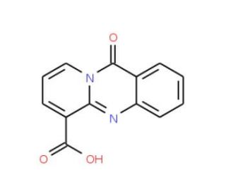 11-Oxo-11H-pyrido[2,1-b]quinazoline-6-carboxylic acid - chemical structure image