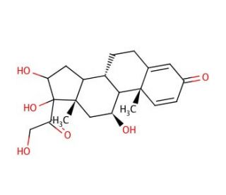 11&beta;,16&alpha;,17&alpha;,21-Tetrahydroxypregna-1,4-diene-3,20-dione (CAS 13951-70-7) - chemical structure image